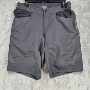 Fox Racing Shorts Fox Riders Embroiderd Floral Adjustable Waist Size Med Padded